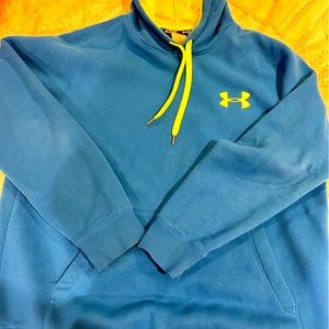 Under armour hoodie bright blue and neon green